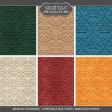 Memory Hoarders Christmas Box Finds - Embossed Papers