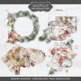 Memory Hoarders Christmas Box Finds - Watercolors