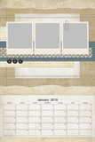2019 & 2020 Modern Rustic Calendar 12x18