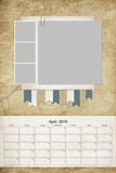 2019 & 2020 Modern Rustic Calendar 12x18