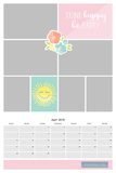 2019 & 2020 Be Happy Calendar 12x18