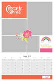 2019 & 2020 Be Happy Calendar 12x18