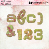 Wild Roses AlphaSet