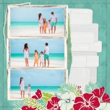 Enchanted Tropical Vacation Hawaii 12x12 Page Print Templates