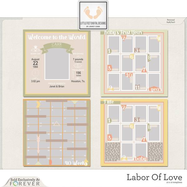Labor Of Love Super Mega Jumbo Bundle For Girl | Digital Art