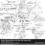 Watery Typecast Blends Brushes and Stamps No. 08