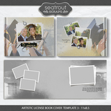 Artistic License Book Cover Template Bonus Bundle - 11x8.5