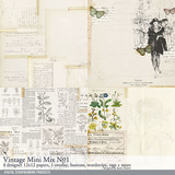 Vintage Mini Mix Scrapbooking Bundle
