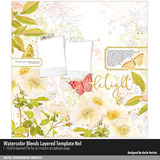 Watercolor Blends Layered Template No. 01
