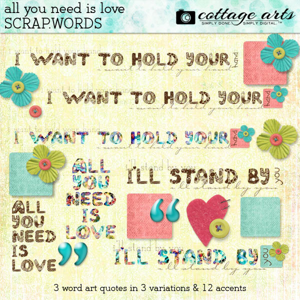 All You Need is Love Scrap.Words
