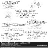 Typewriter Clusters Brushes and Stamps No. 04
