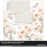 Watercolor Blends Layered Template No. 04