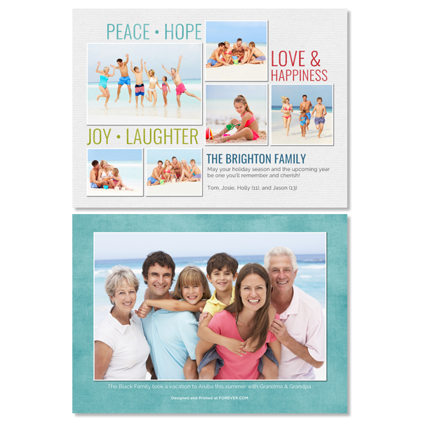 Peace Hope Joy Love Card