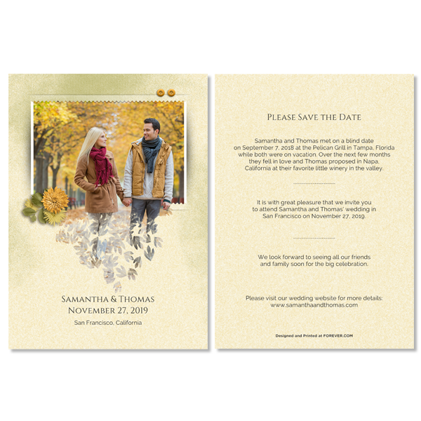 Spilling Out Fall Card