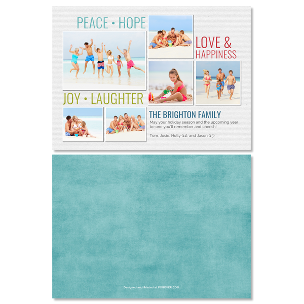 Peace Hope Joy Love Card