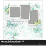 Watercolor Blends Layered Template No. 06