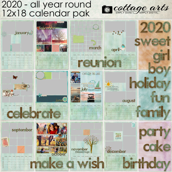 2020 All Year Round Calendar
