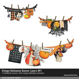 Vintage Halloween Banner Layers No. 01
