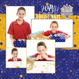 Happy Hanukkah 12x12 Page Print Templates