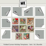 Folded Corner Holiday Templates Sets 1 & 2