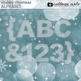 Shabby Christmas AlphaSet