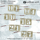 Shabby Christmas Year Chains