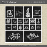 My Year - December Card Kit 3