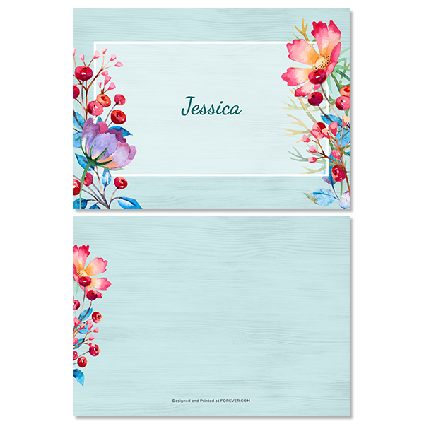 Coastal Berry Floral Notecard