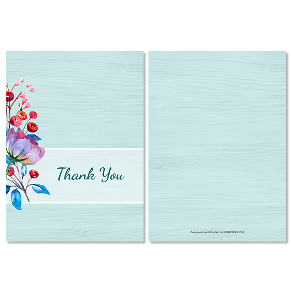 Coastal Berry Floral Notecard