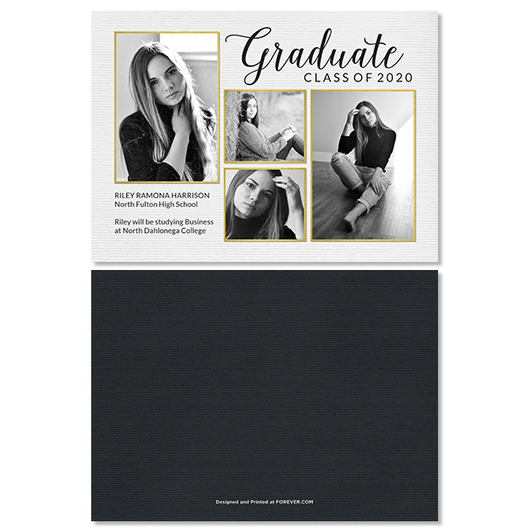 White Script Graduation