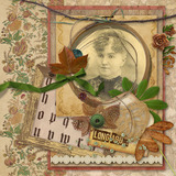 Nature's Sketchbook 7 Paper Pak - Vintage Rose