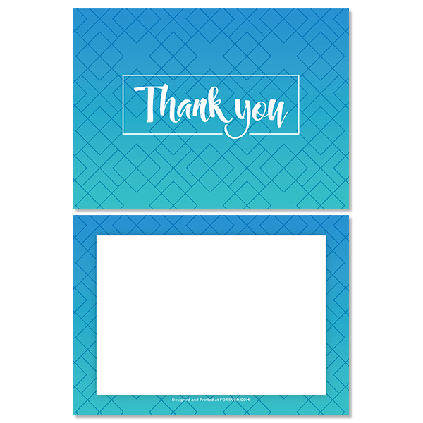 Geometric Ombre Thank You