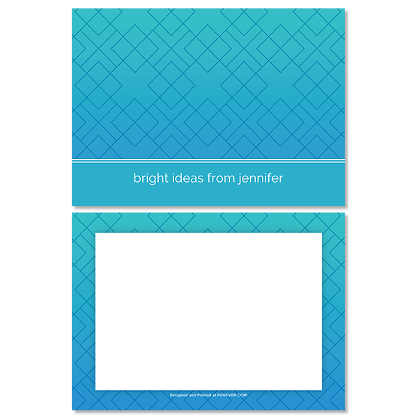 Geometric Ombre Notecard