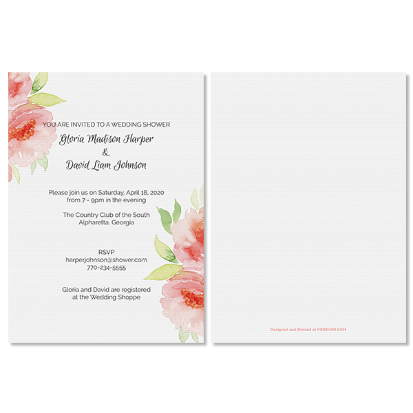 Fashionable Floral Invite