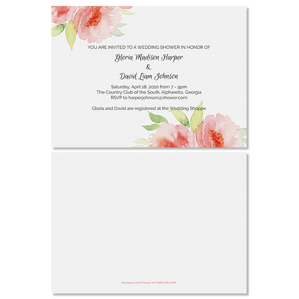 Fashionable Floral Invite