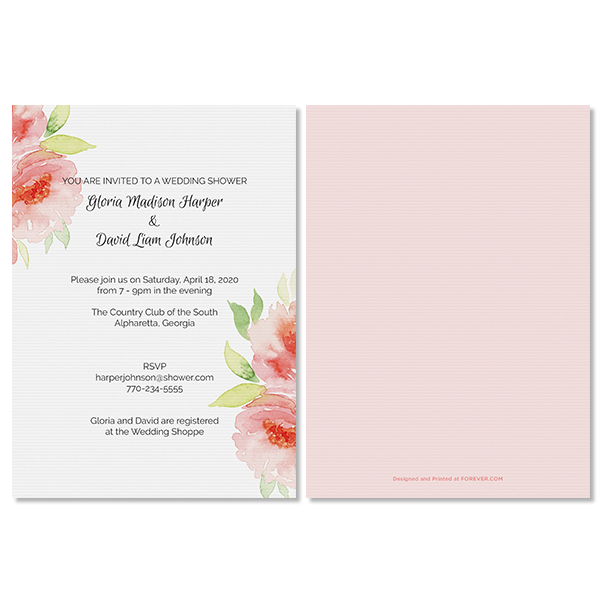 Fashionable Floral Invite