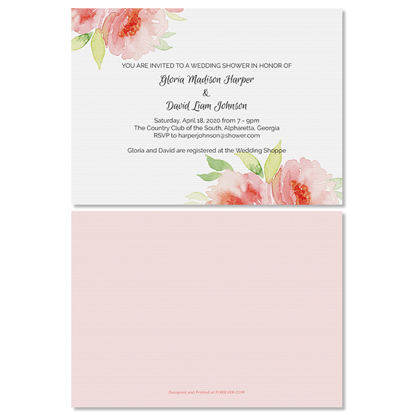 Fashionable Floral Invite
