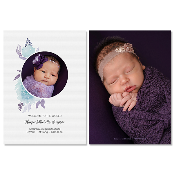 Sweet Floral Invite with Photo