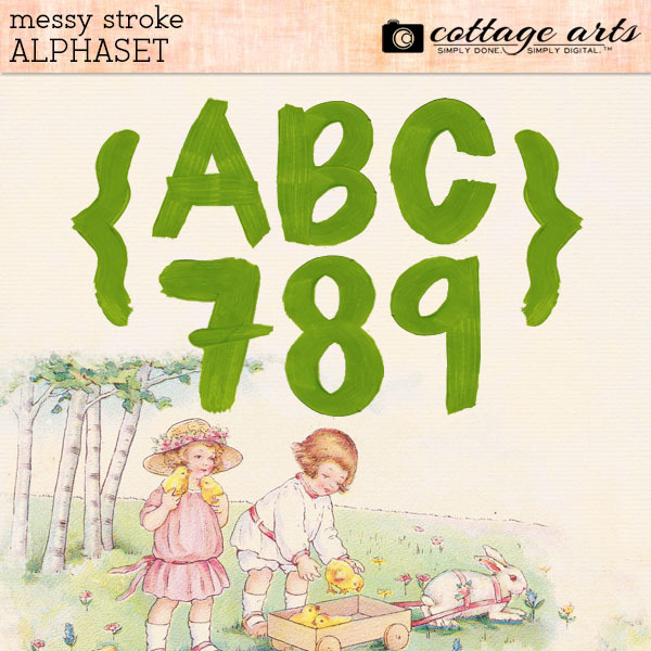 Messy Stroke AlphaSet
