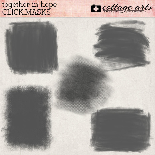 Together in Hope Click.Masks Digital Art - Digital Scrapbooking Kits