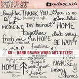 Together in Hope Scrap.Words