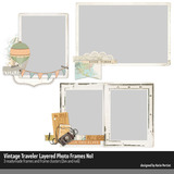 Vintage Traveler Layered Frames No. 01