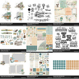 Vintage Traveler Scrapbooking Bundle 02