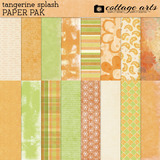 Tangerine Splash Paper Pak