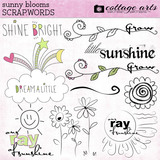 Sunny Blooms Scrap.Words