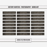 History Hunters - Photography-  Word Art
