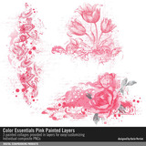 Color Essentials Pink Painted Layers
