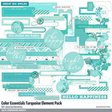 Color Essentials Turquoise Element Pack