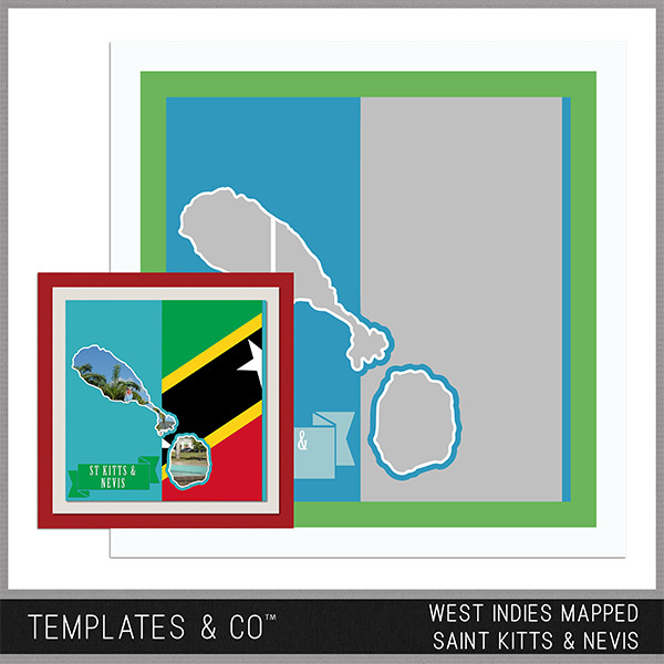 West Indies Mapped - Saint Kitts & Nevis