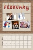 Hanging Around Pre-Designed Calendar 12x18
